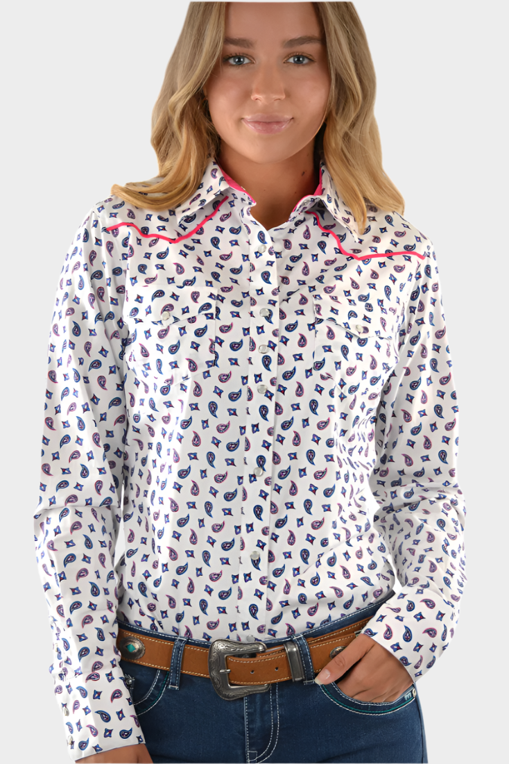 Pure Western Women's Harper Print Western L/S Shirt