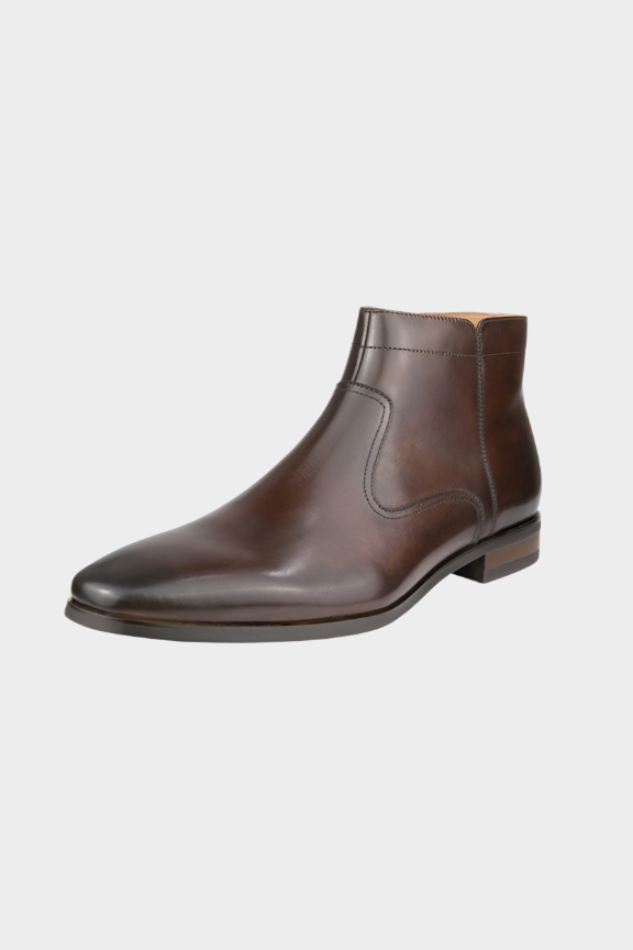 Florsheim Belgrade Plain Toe Zip Boot - Teak