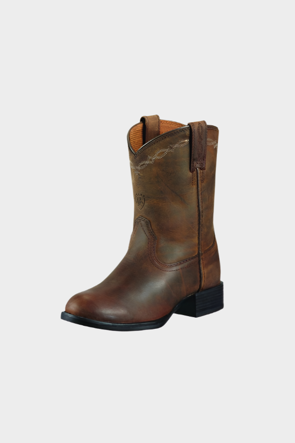 Ariat Kid's Heritage Roper Boot - Distressed Brown