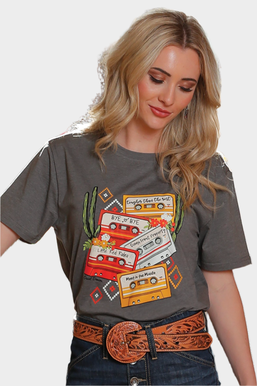 Cinch Women's Cassette Tape T-shirt