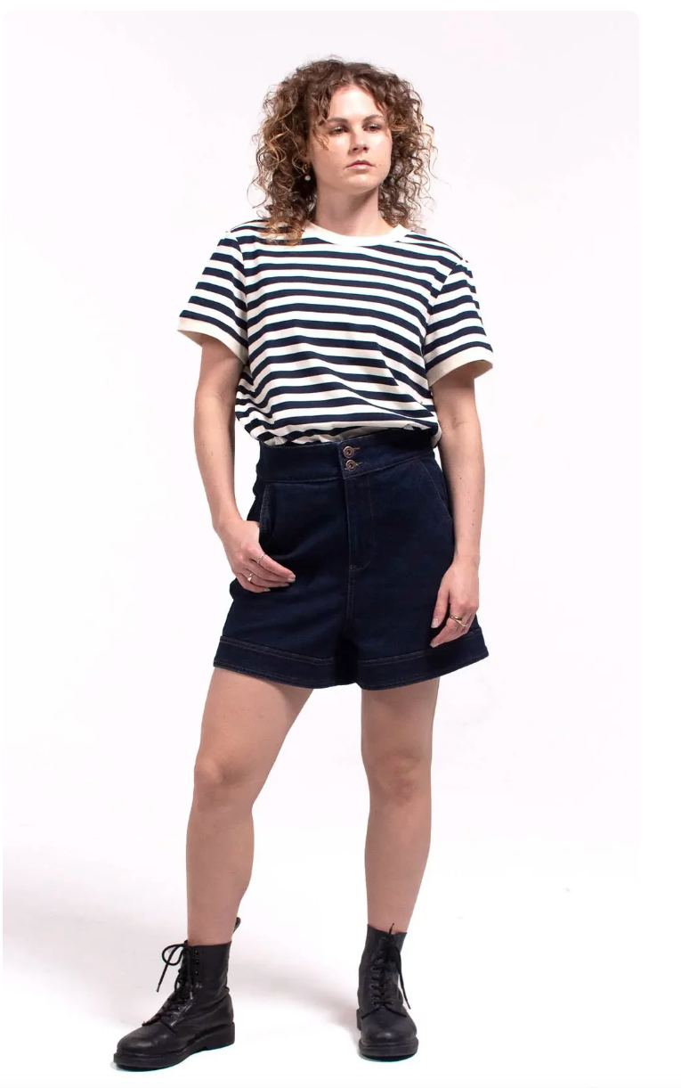 Outback Supply Co - Grevillea High-Waist Denim Shorts - Denim