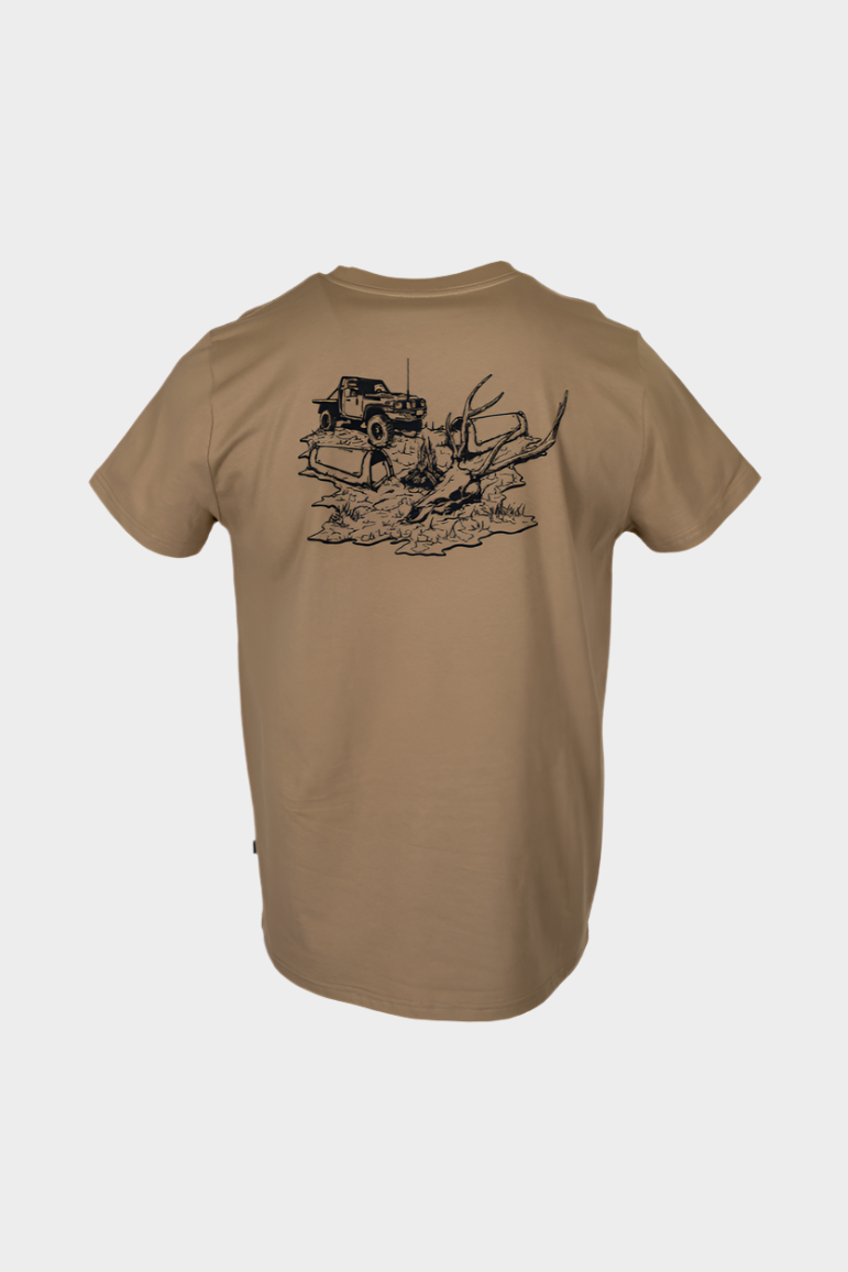 Spika Mens GO Deer Camp T–Shirt - Bone