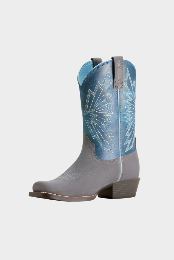 Ariat Kids Decatur Western Boot - Mineral Suede|Downpour