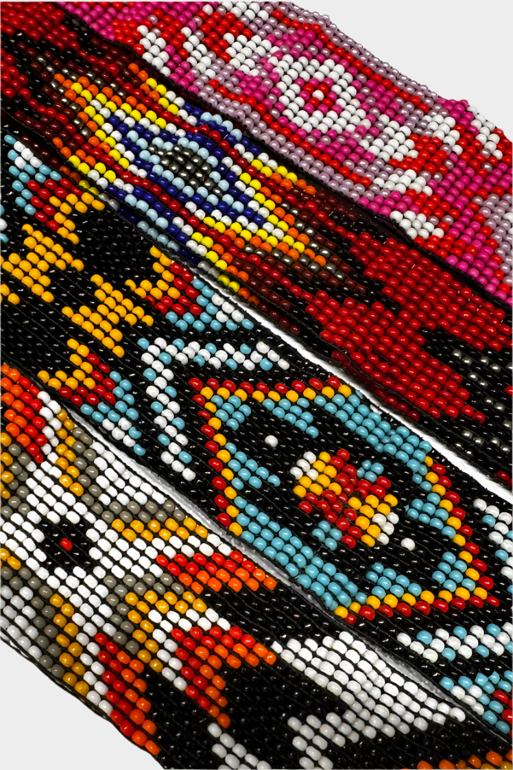 Challenger Western 1-1/4"Wide Unisex Handmade Beaded Rodeo Stretchy Elastic Hat Band - Assorted
