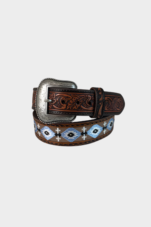 Roper Men's Belt - Horse Blanket Design