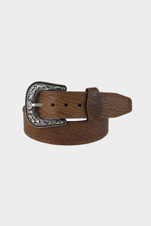 Roper Men's Leather Belt (Honey Bison)