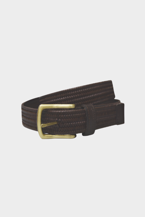 Thomas Cook Stretch Leather Belt - Brown