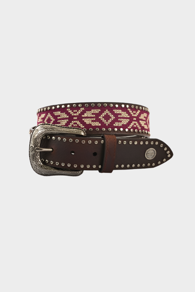 WRANGLER WOMENS DULCIE BELT (BROWN/PLUM)