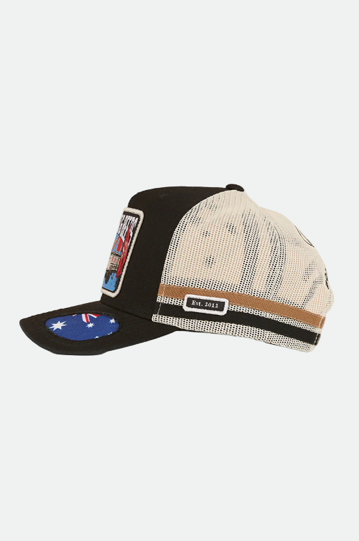 Ringers Western Country Club Deep Fit Trucker Cap - Black