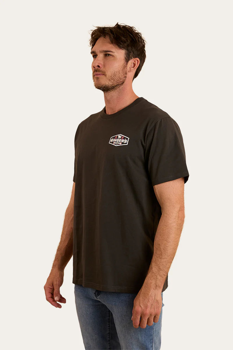 Ringers Western Mens Servo Loose Fit T-Shirt - Charcoal Multi