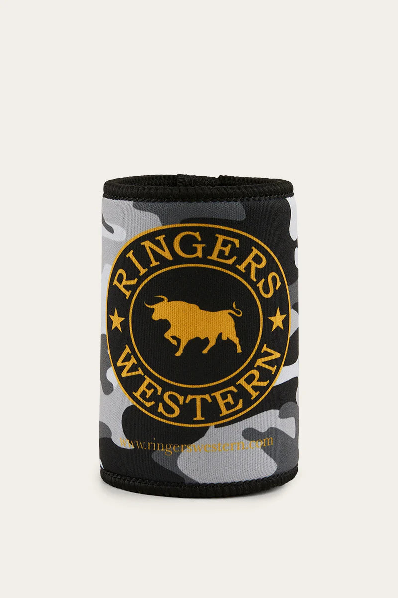 Ringers Western Signature Bull Stubby Cooler - Grey Camo