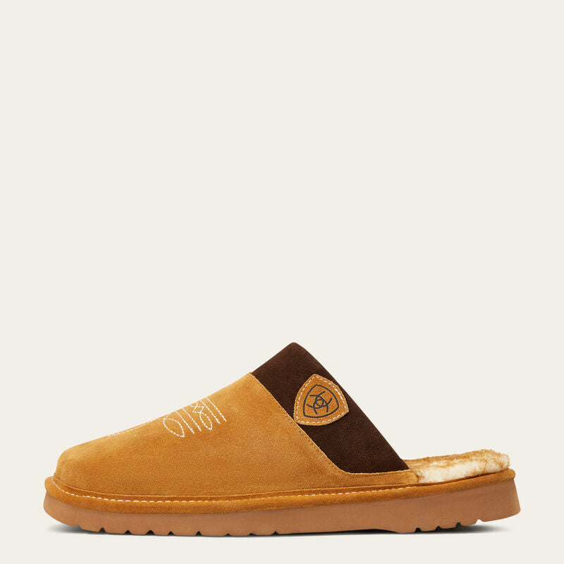 Ariat Men's Silversmith Square Toe Slipper - Chestnut W/ Chocolate