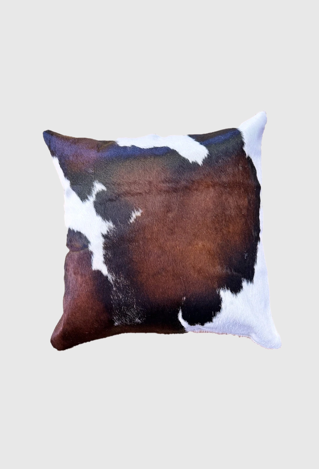 Single Sided Cowhide Cushions (Large)_Brown/White