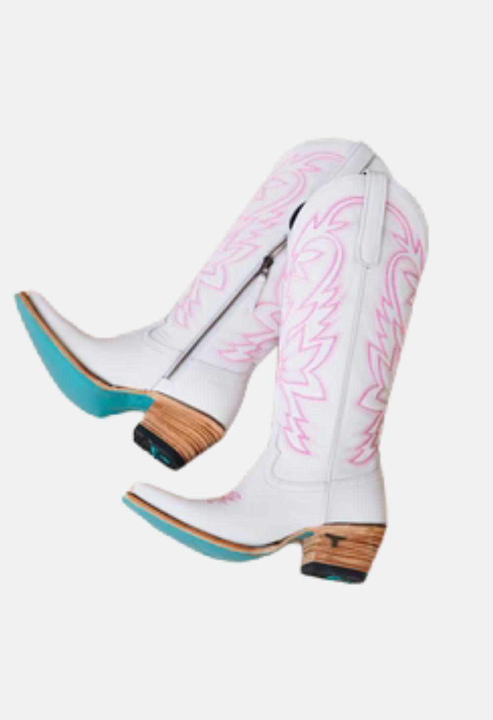 Lane Boots Smokeshow Boot - Matte White and Neon Pink
