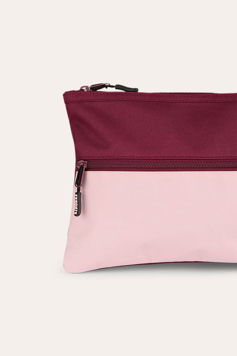 Ringers Western Spencer Pencil Case - Plum/Light Pink