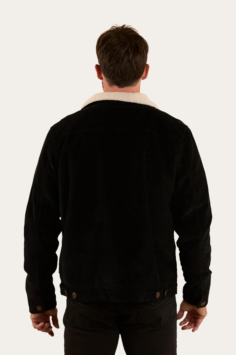 Ringers Western Mens Stanley Corduroy Jacket - Washed Black