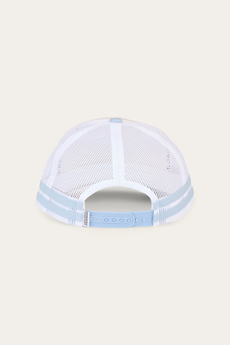 Ringers Western Kids Stardust Foam Trucker Cap - White/Light Blue