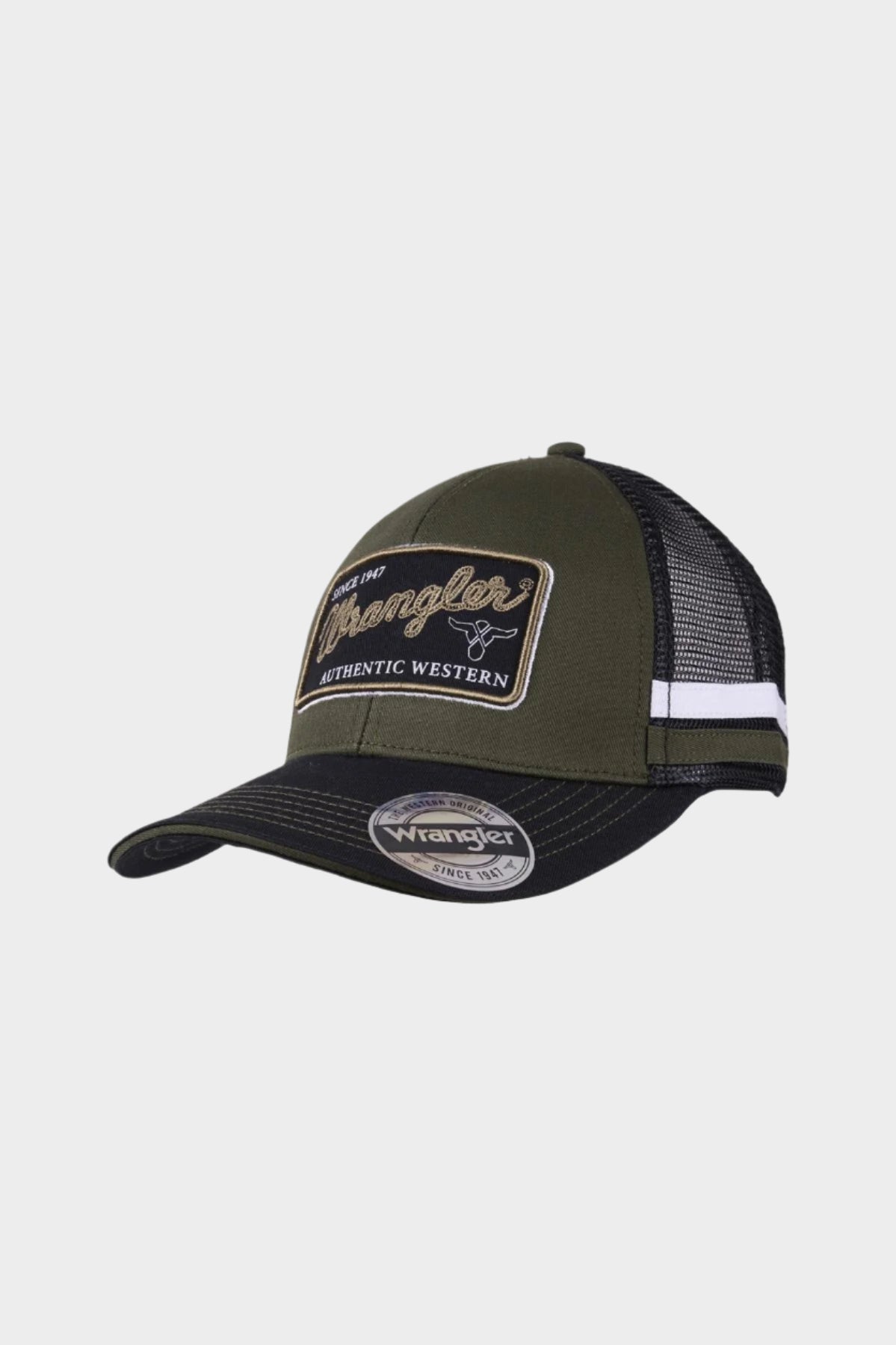 Wrangler Men's Steve 6 Panel Trucker Cap - Cypress