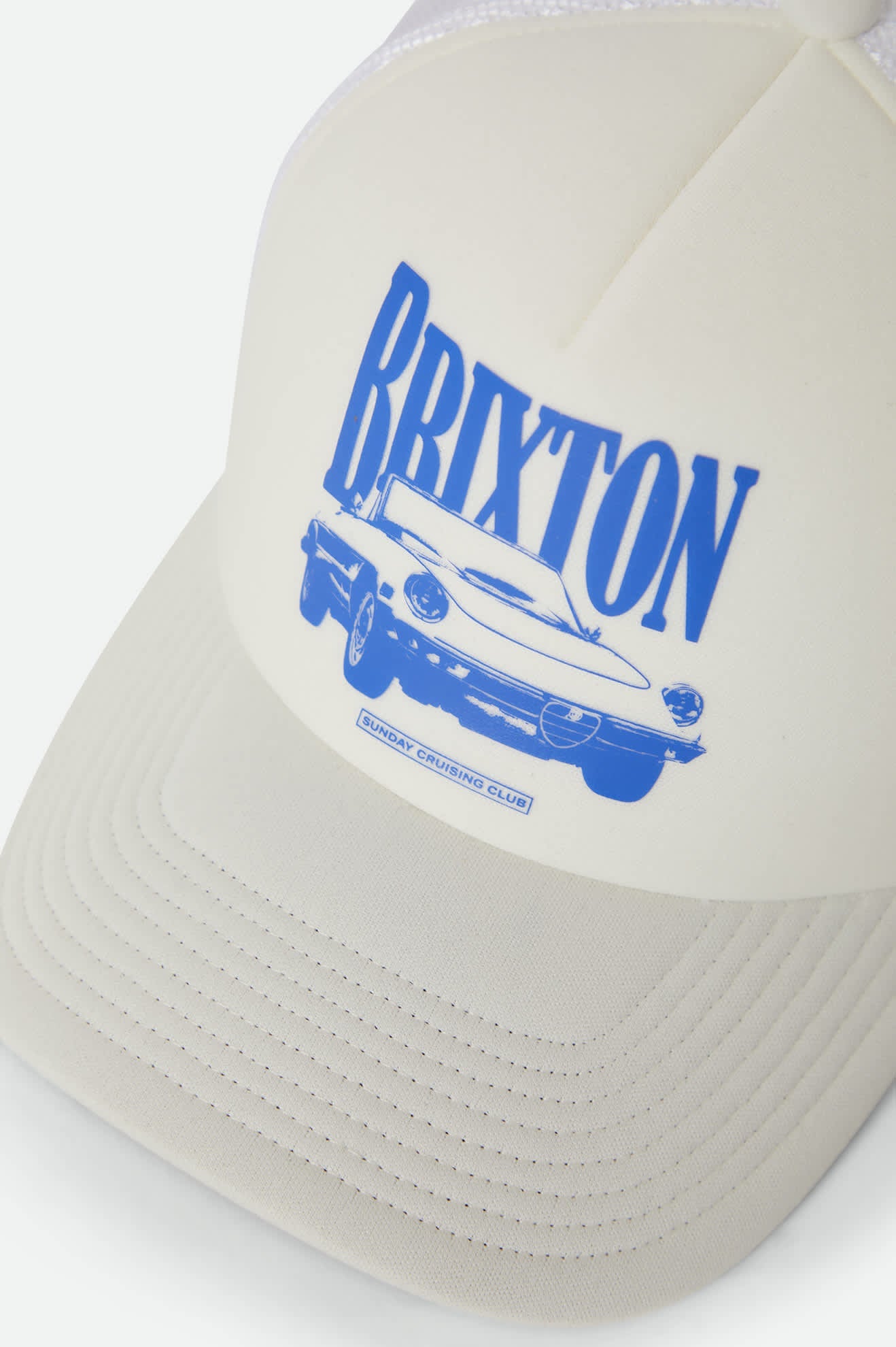 Brixton Sunday Cruising Club NetPlus Trucker Hat - Off White