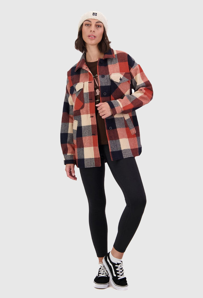 Swanndri Women s Anchorage V2 Wool Shirt Jacket Georgia Check