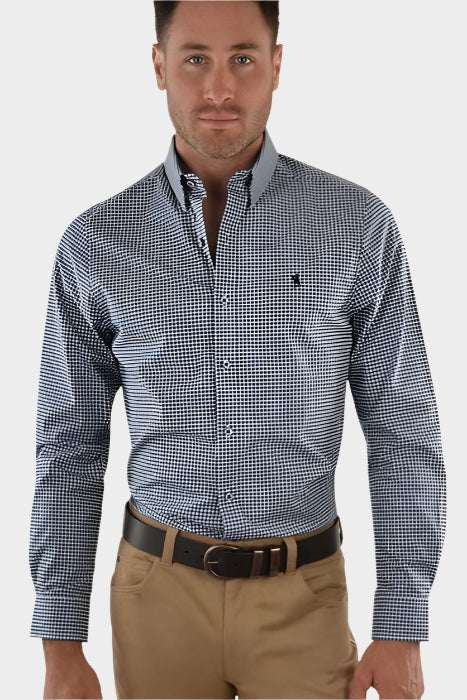 Thomas Cook Men's Chatsbury Tailored Long Sleeve Shirt (Navy)