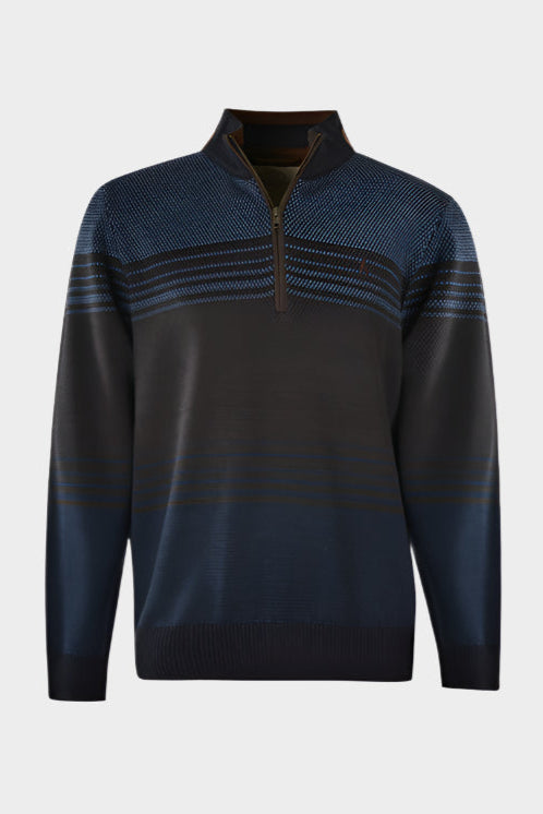 Thomas Cook Men's Albany 1/4 Zip Neck Jumper (Chestnut Marle)