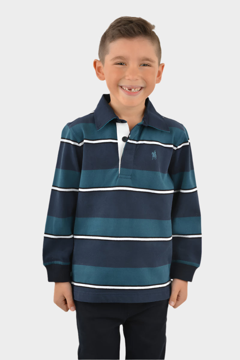THOMAS COOK BOYS ELLIS STRIPE RUGBY - SALE