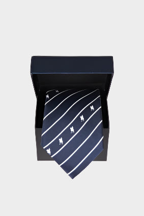 THOMAS COOK MENS CLARENCE TIE (NAVY/WHITE)