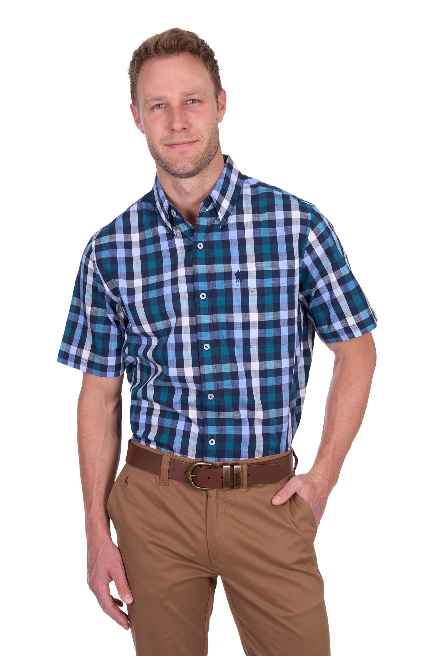 Thomas Cook Men's John 1Pkt Ss Shirt - Navy/Blue