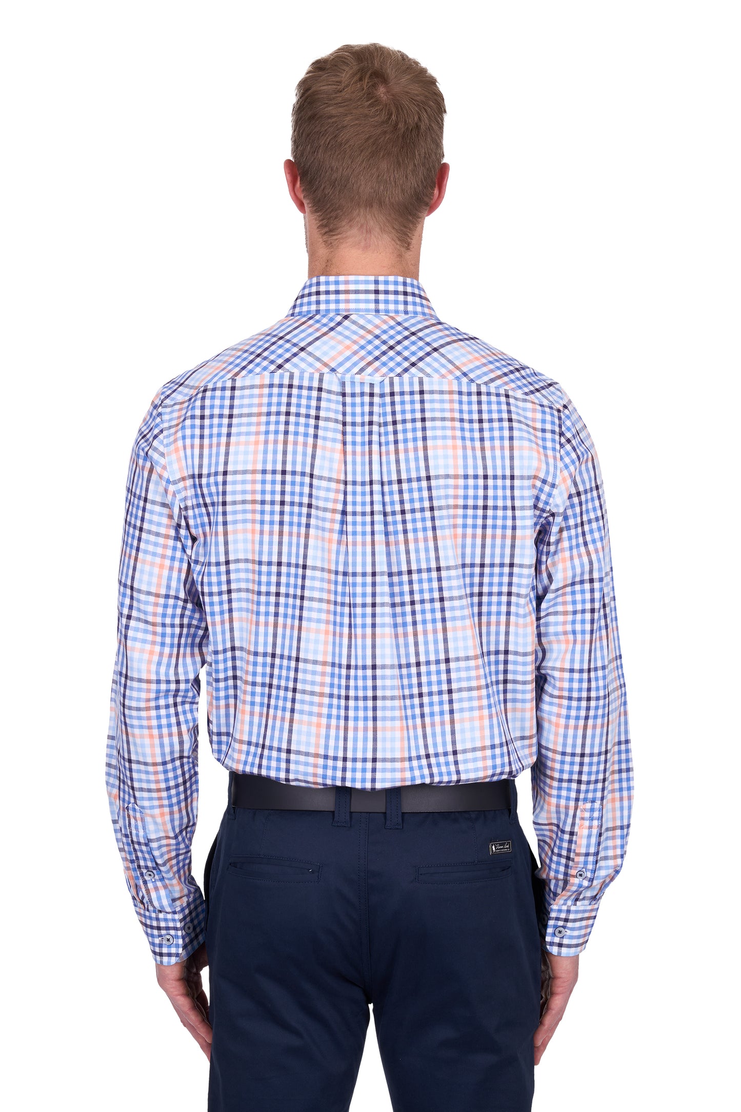 Thomas Cook Men's Mark 2Pkt Ls Shirt - Navy/Melon