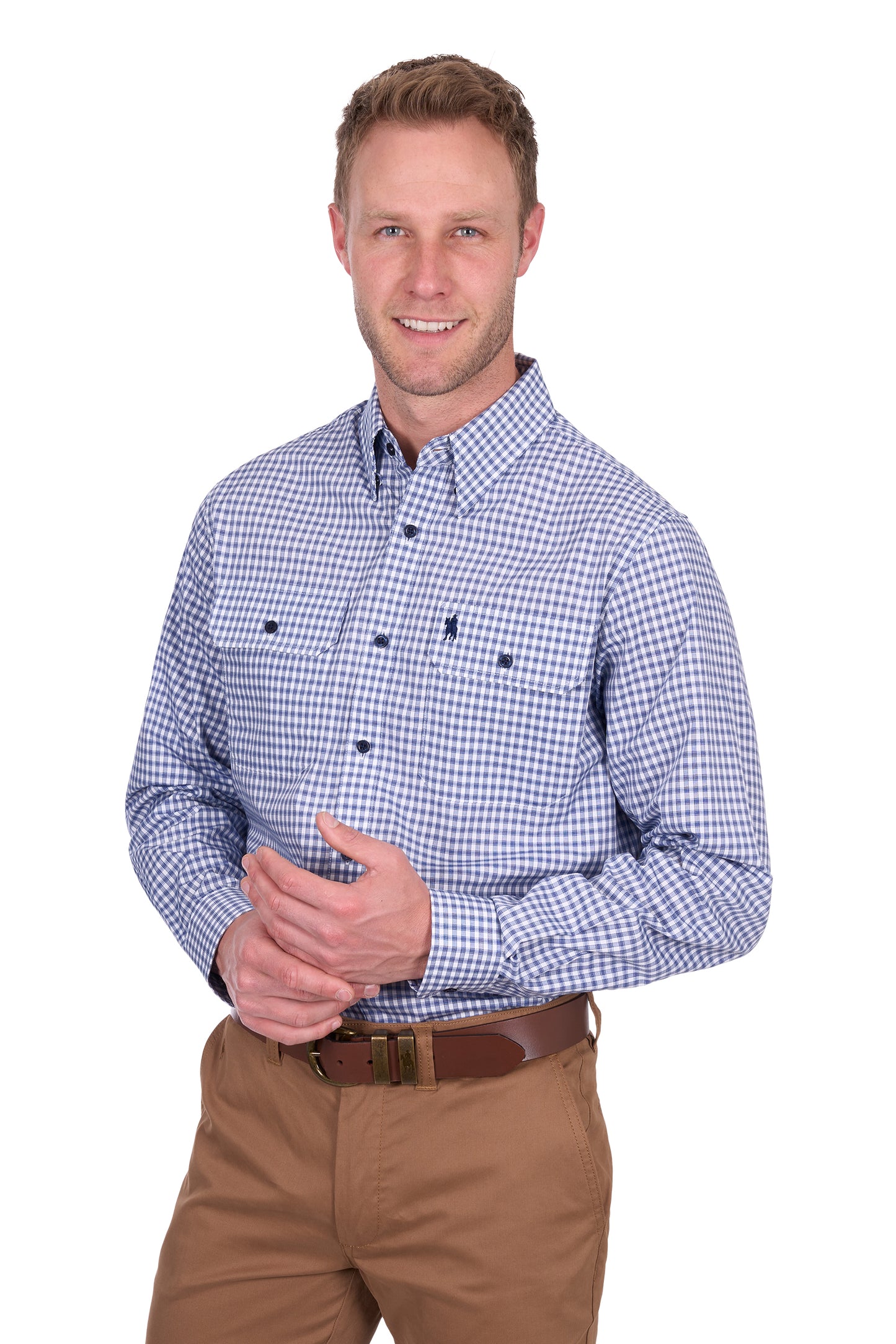 Thomas Cook Men's Richard 2Pkt Ls Shirt - Navy