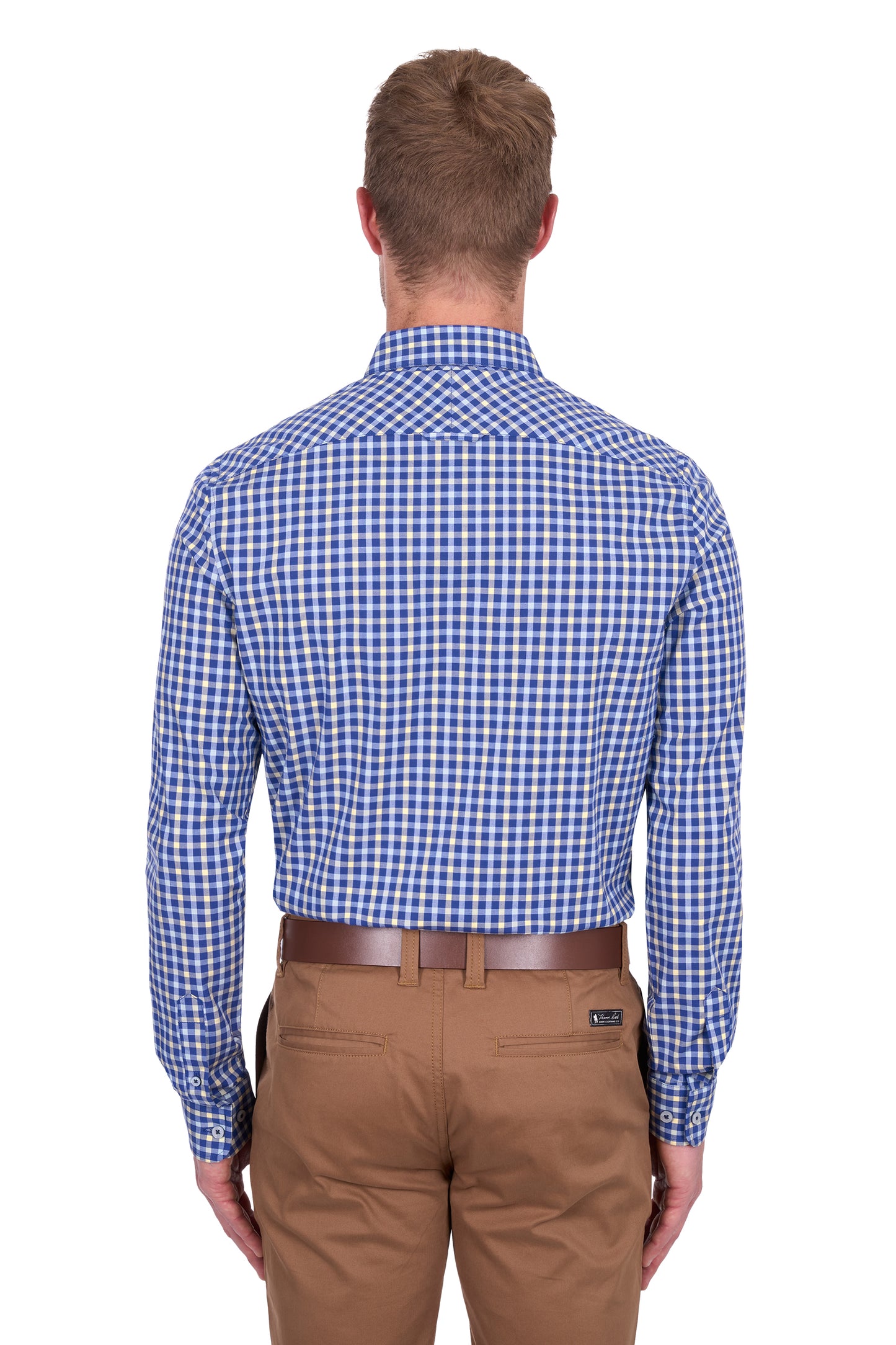 Thomas Cook Men's James Tailored Ls Shirt - Royal/Yellow
