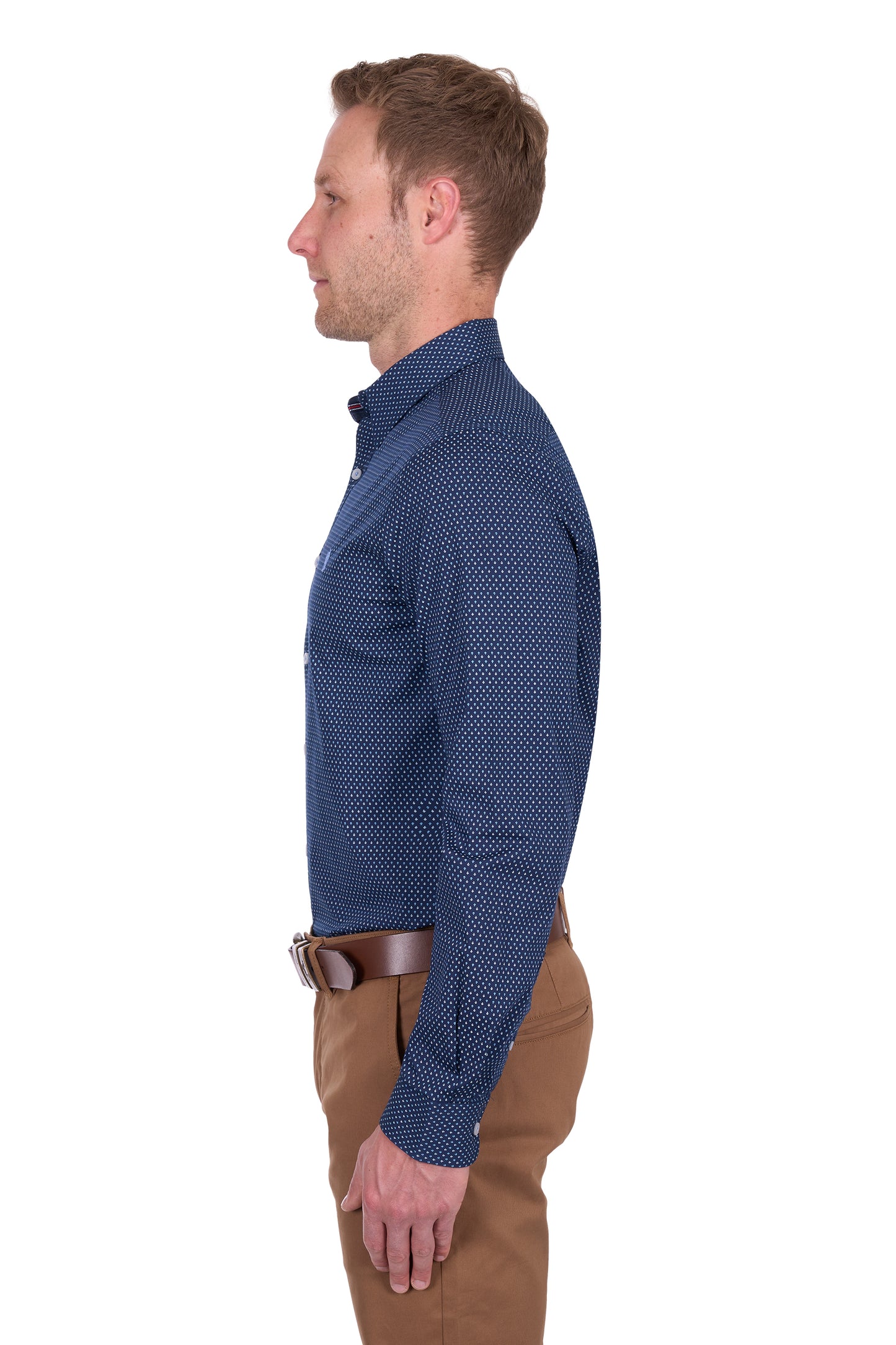 Thomas Cook Men's David Tailored Ls Shirt - Navy/Blue