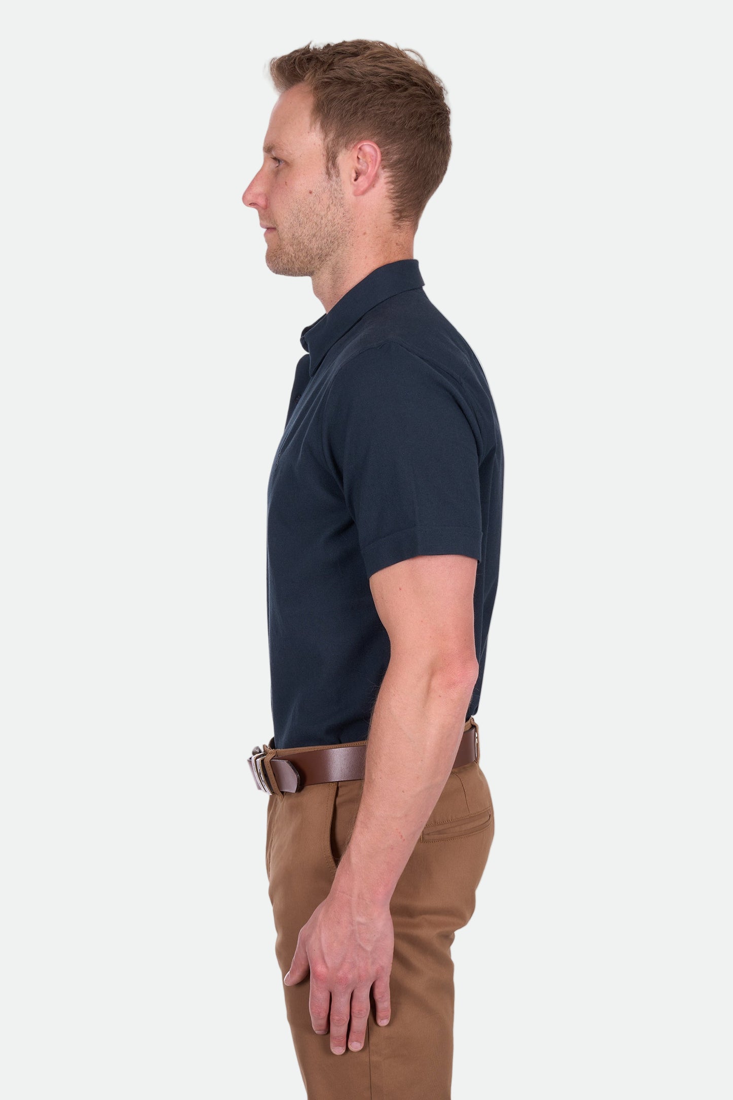 Thomas Cook Men's Roger Linen Ss Shirt - Navy