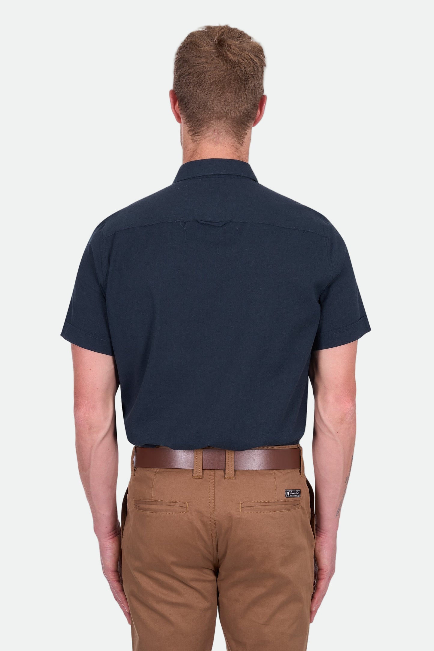 Thomas Cook Men's Roger Linen Ss Shirt - Navy