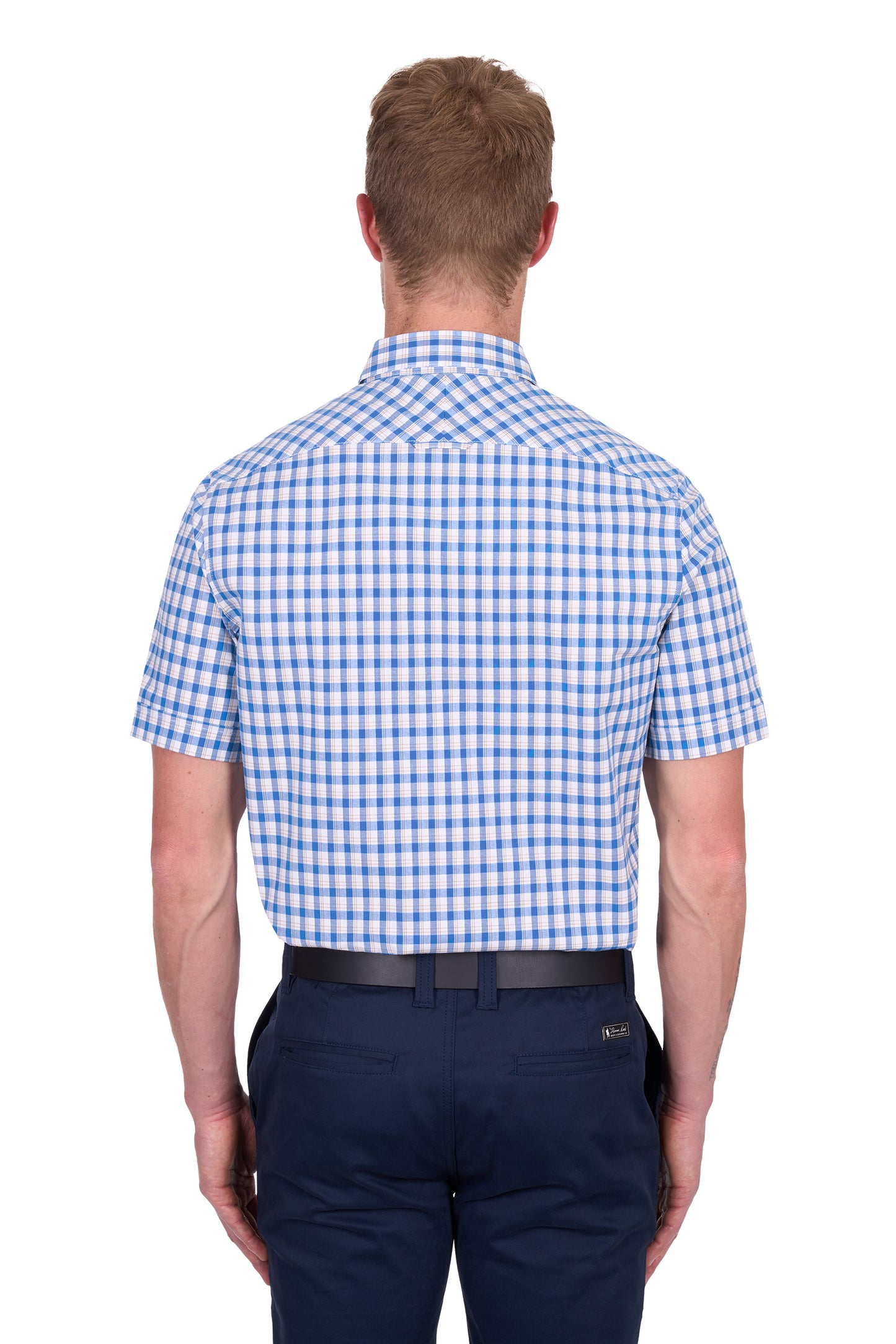 Thomas Cook Men's Chris Tailtored Ss Shirt - Blue/Tan