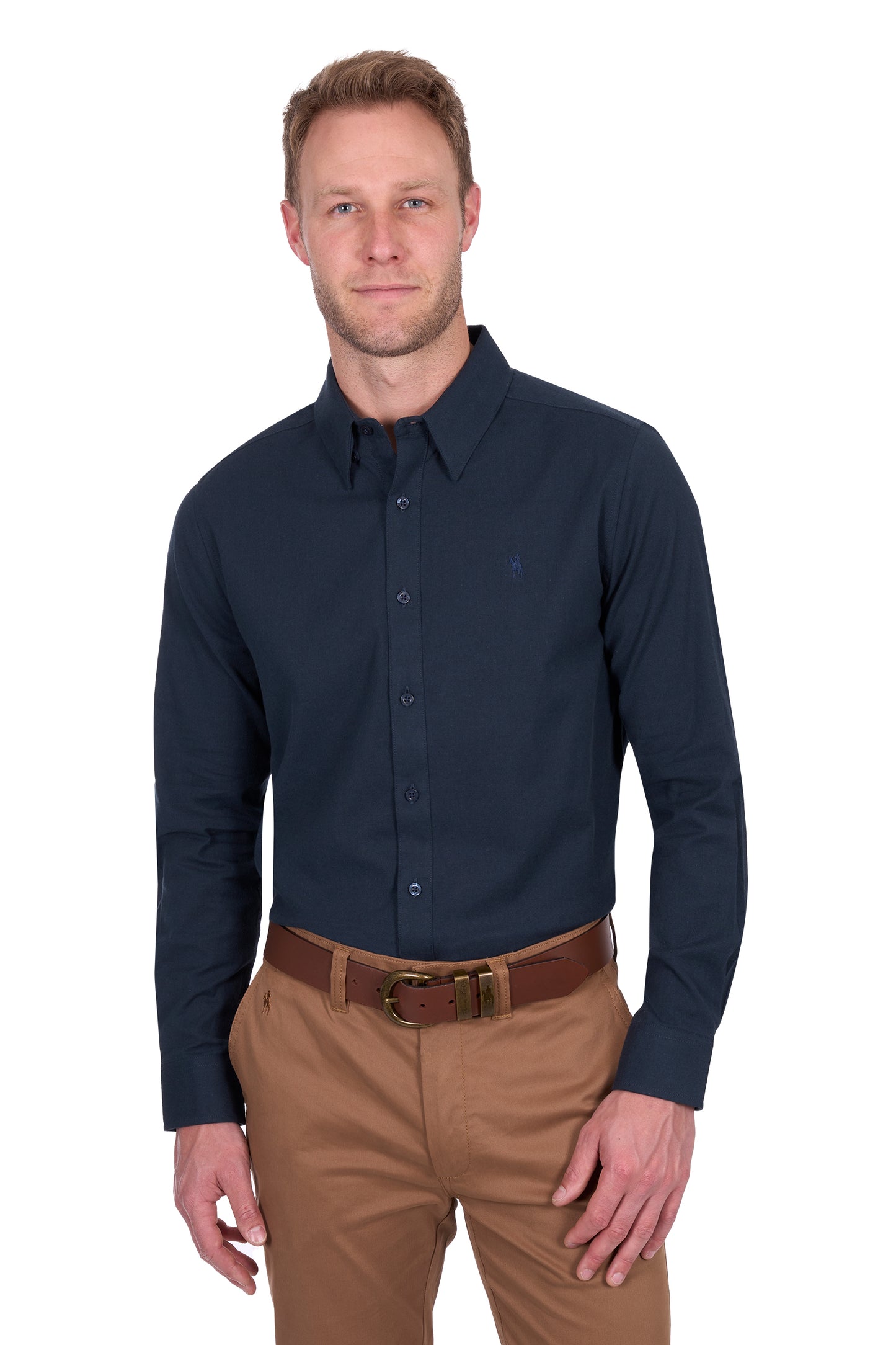 Thomas Cook Men's Roger Linen Ls Shirt - Navy
