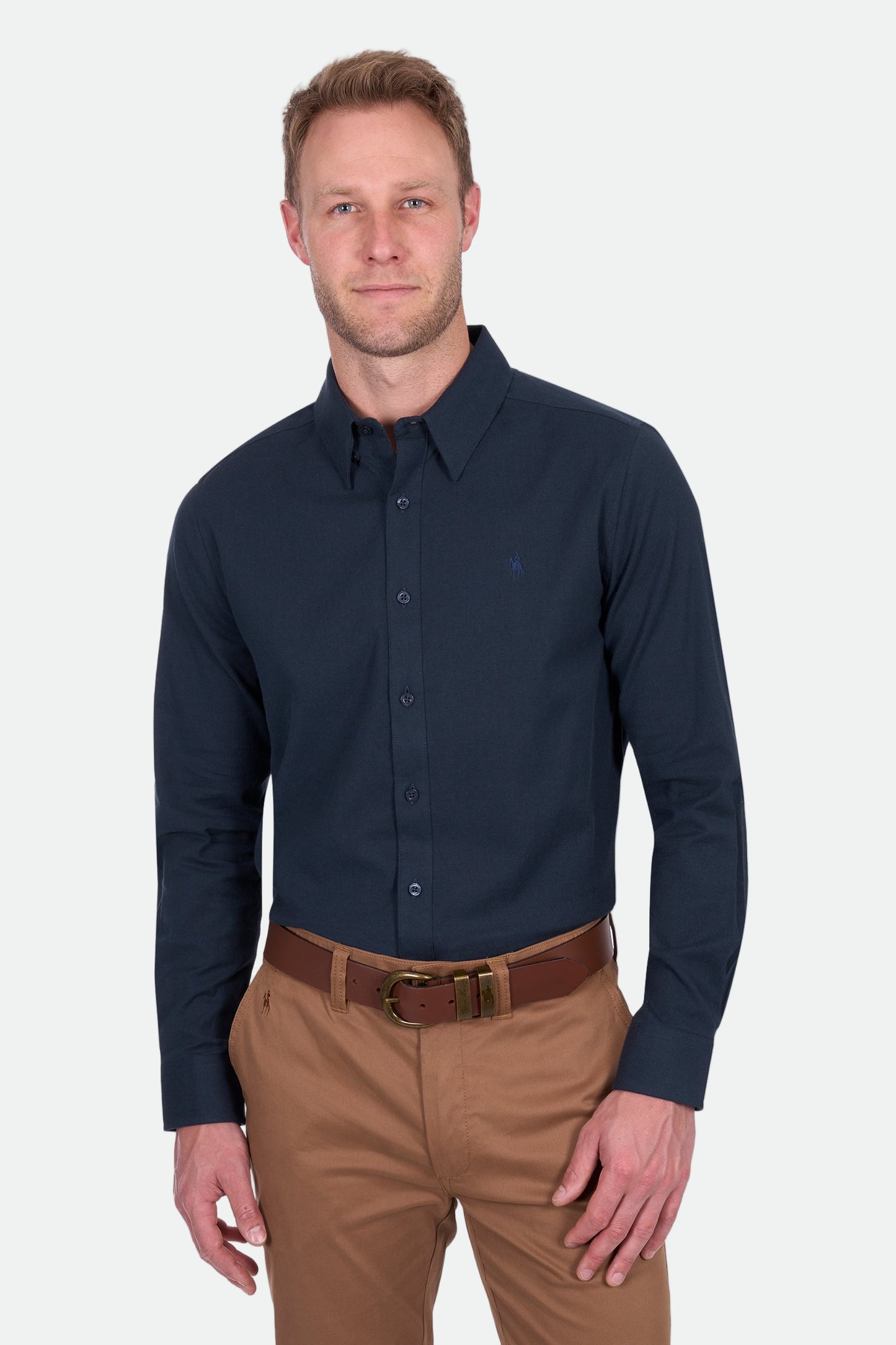 Thomas Cook Men's Roger Linen Ls Shirt - Navy