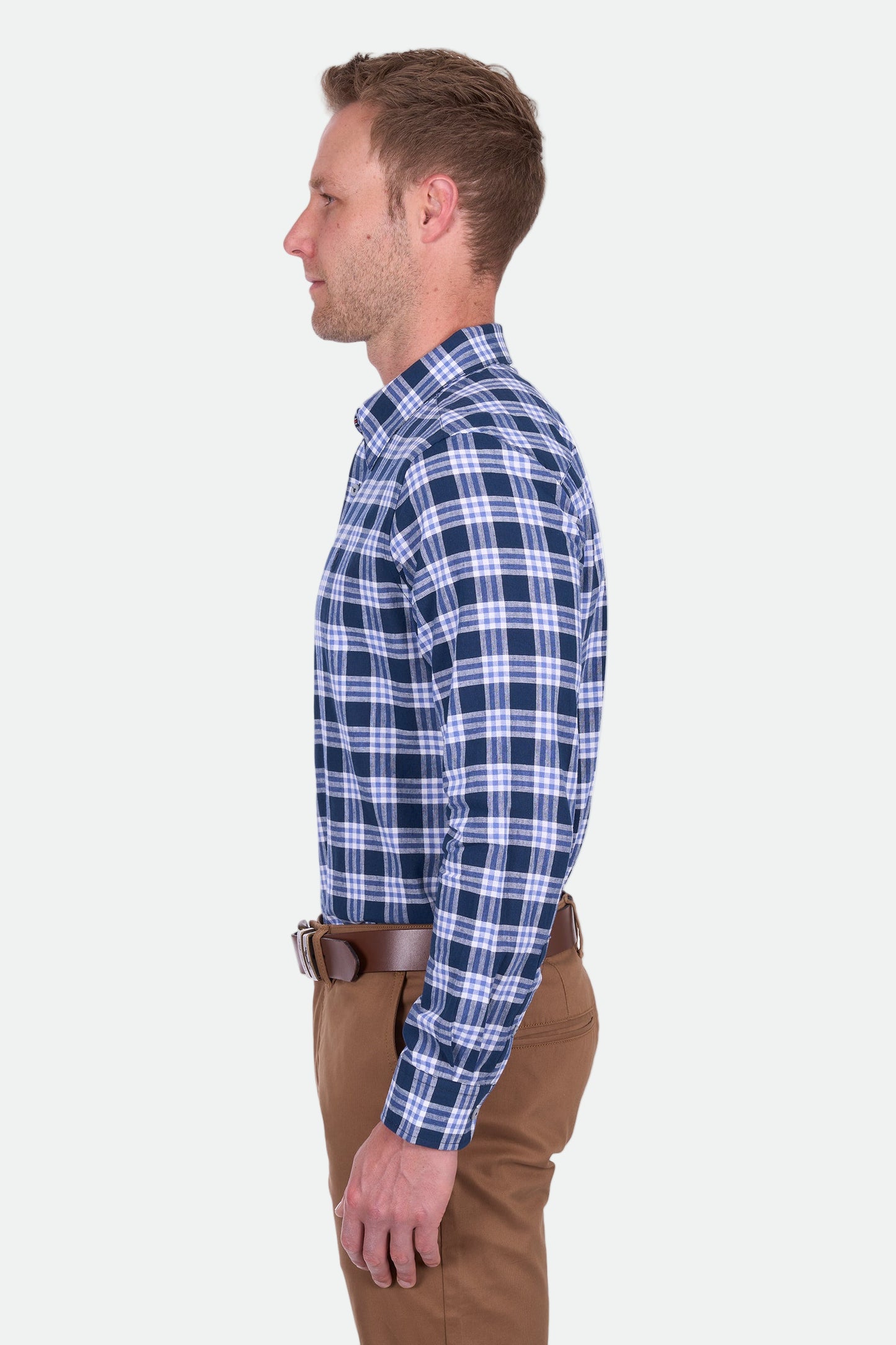 Thomas Cook Men's Dale Linen Ls Shirt - Navy/White