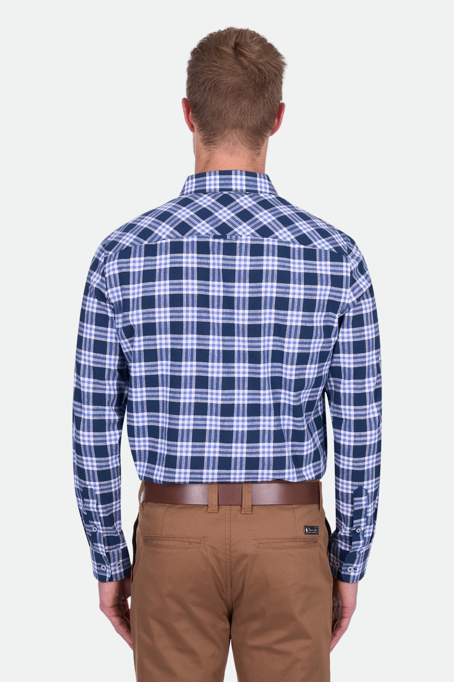 Thomas Cook Men's Dale Linen Ls Shirt - Navy/White