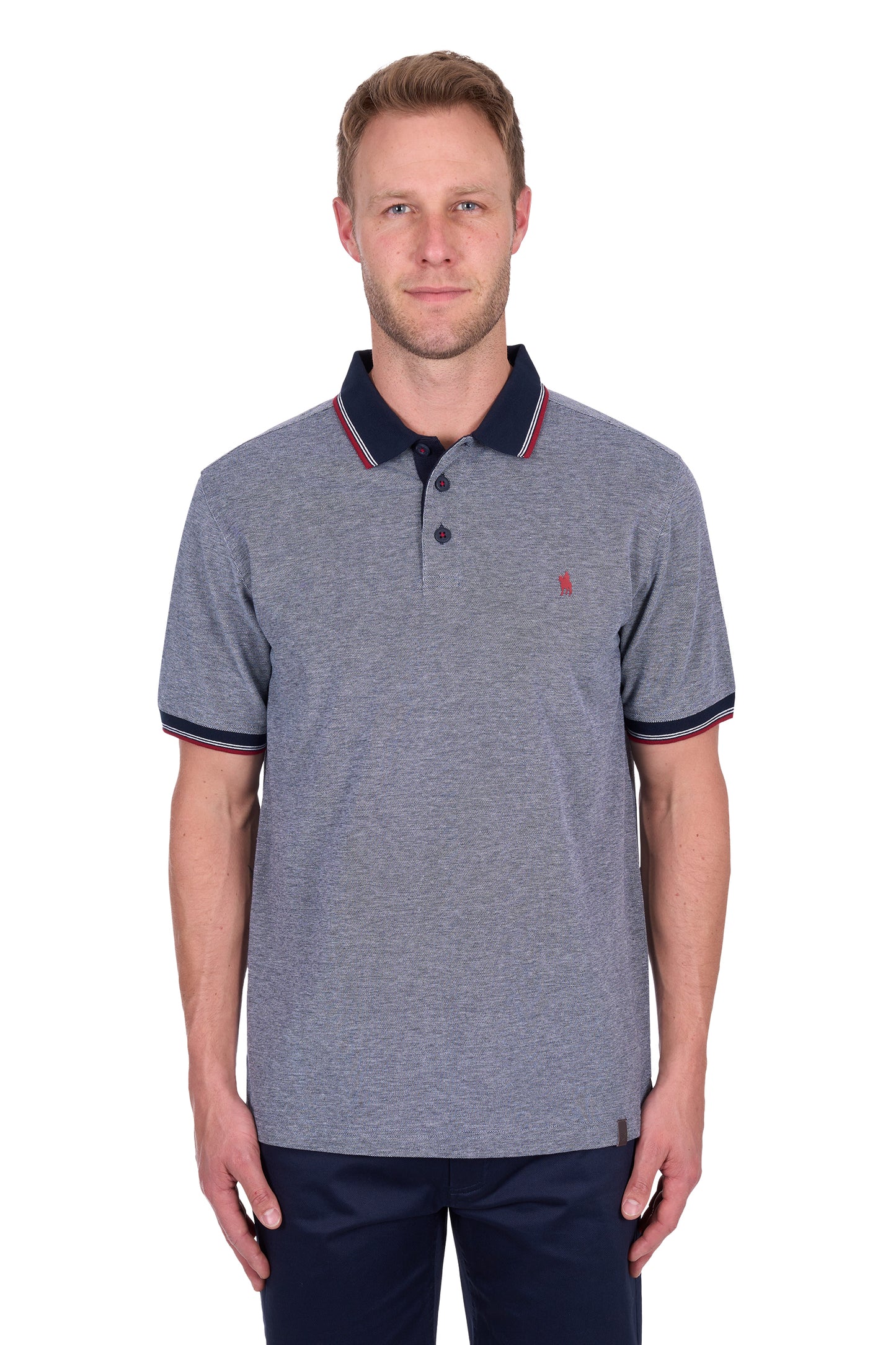 Thomas Cook Men's Dan Tailored Ss Polo - Navy/Marle