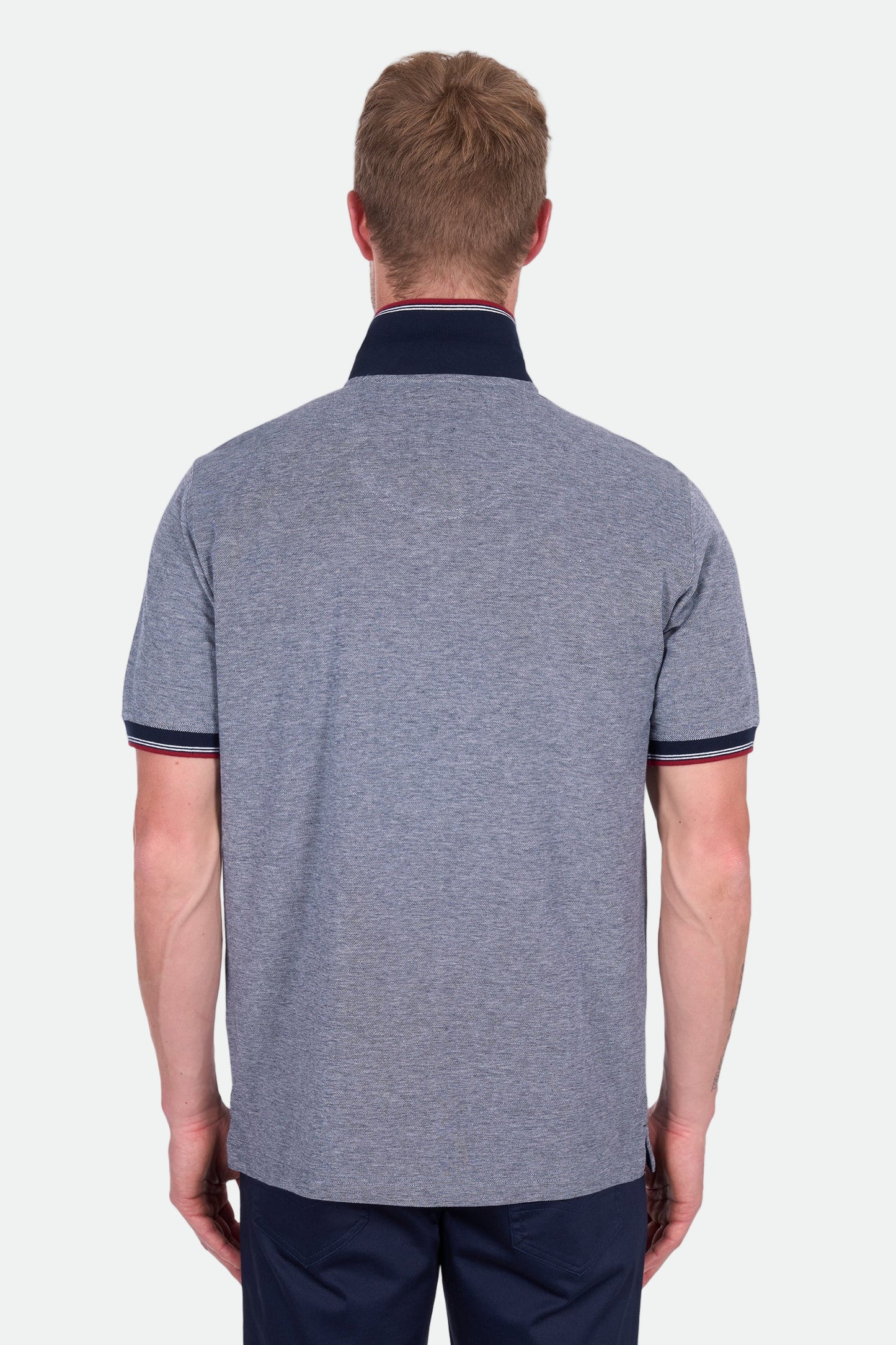 Thomas Cook Men's Dan Tailored Ss Polo - Navy/Marle