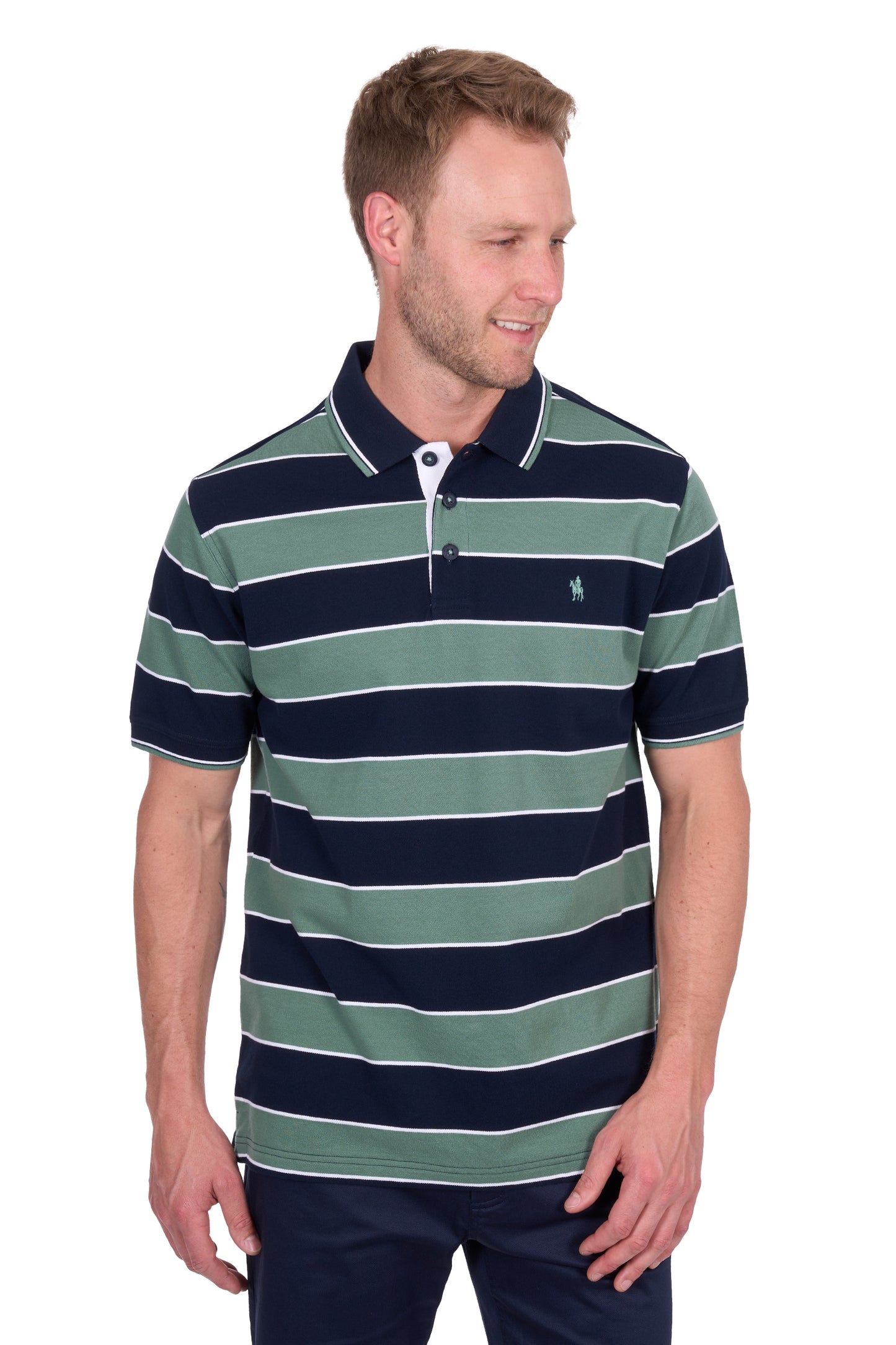 Thomas Cook Men's Todd Tailored Ss Polo - Navy/Sage