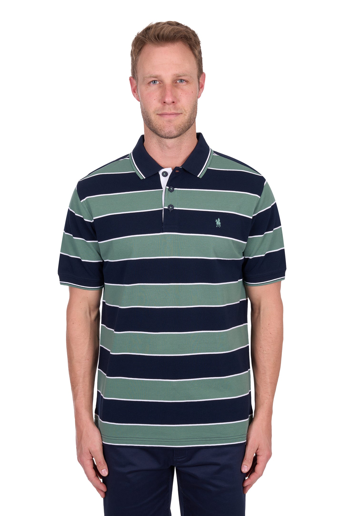 Thomas Cook Men's Todd Tailored Ss Polo - Navy/Sage