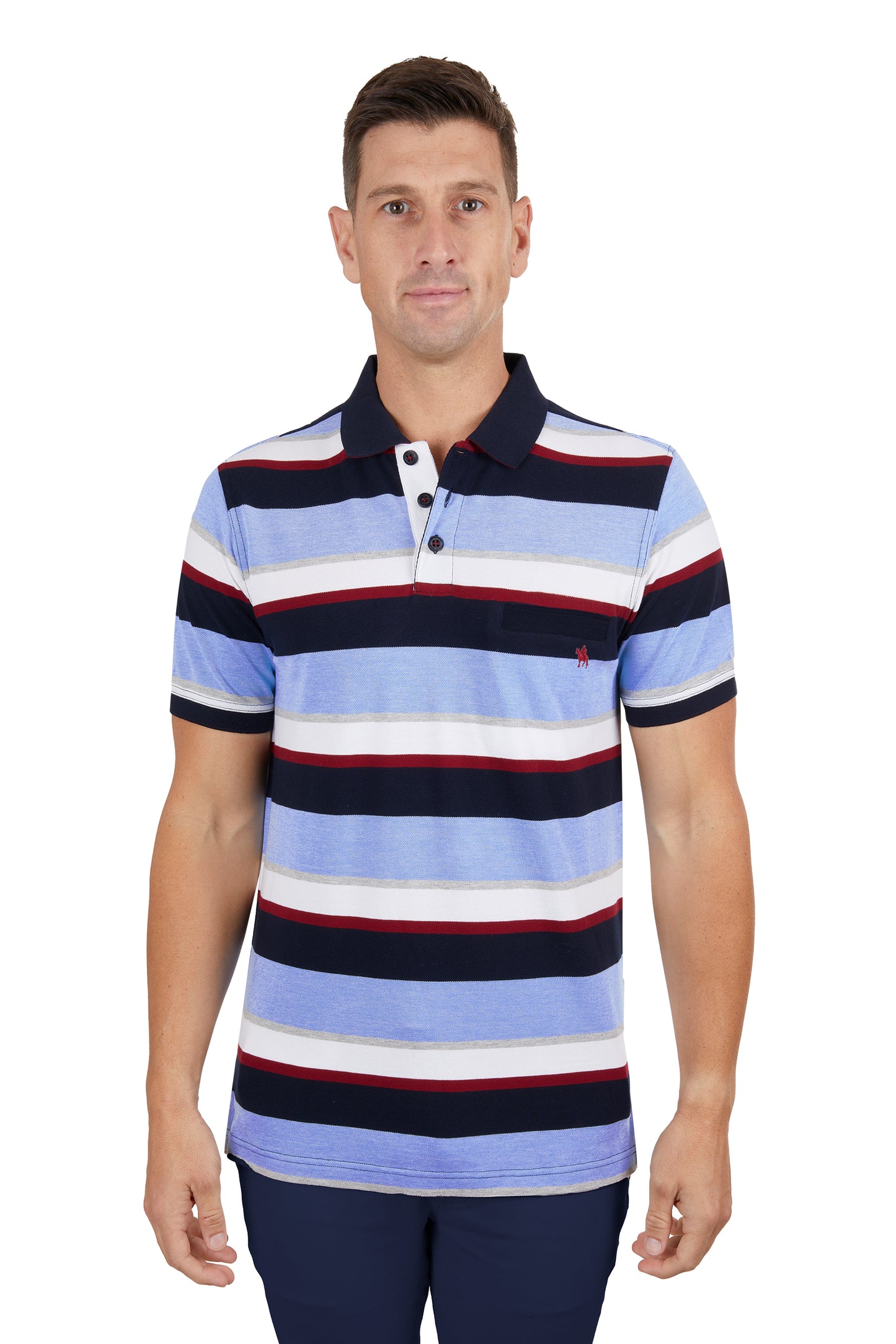 Thomas Cook Men's Gavin 1Pk Ss Polo - Navy/Blue