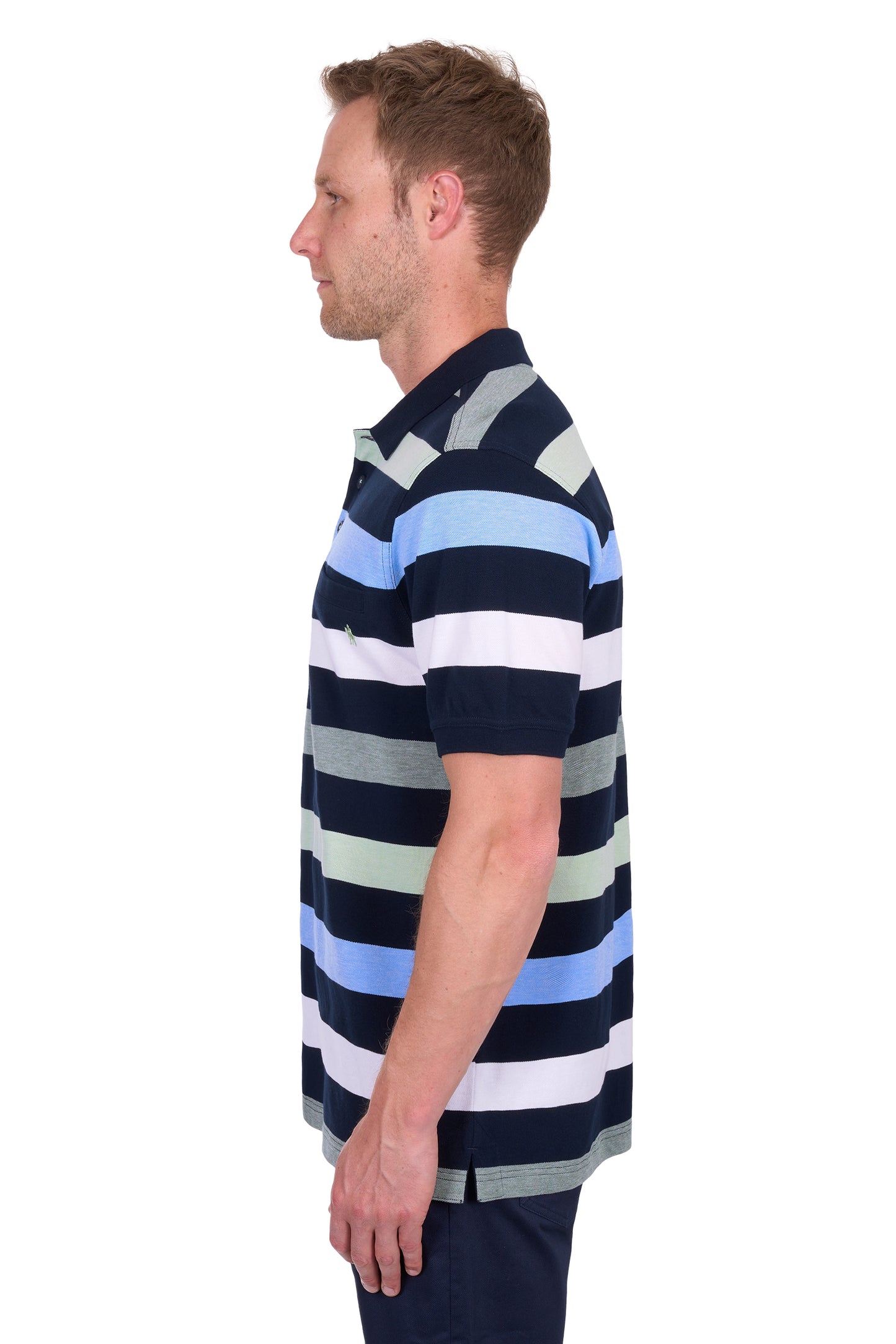 Thomas Cook Men's Charles 1Pkt Ss Polo - Navy/Green