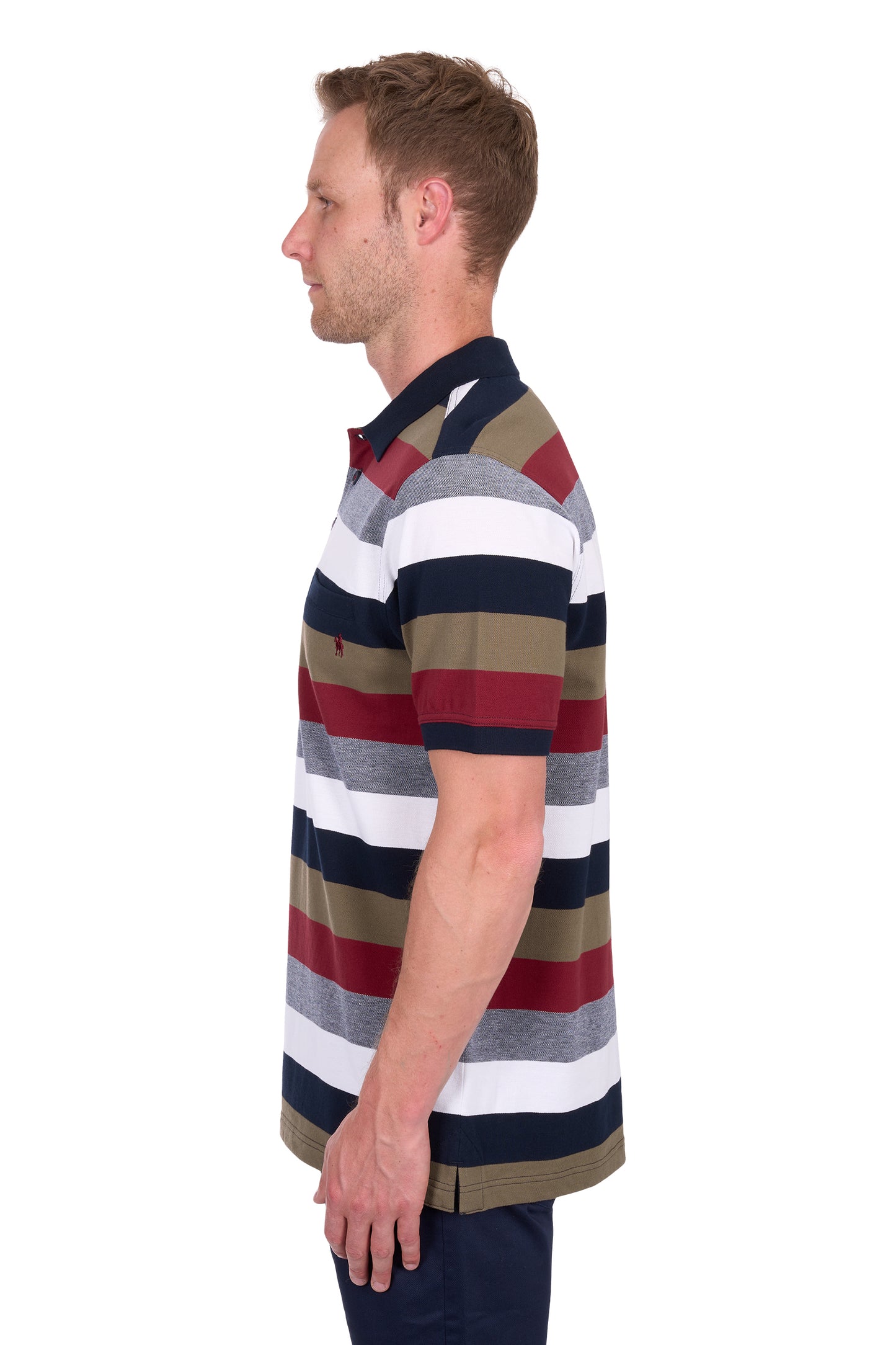 Thomas Cook Men's Sean 1Pkt Ss Polo - Navy/Red