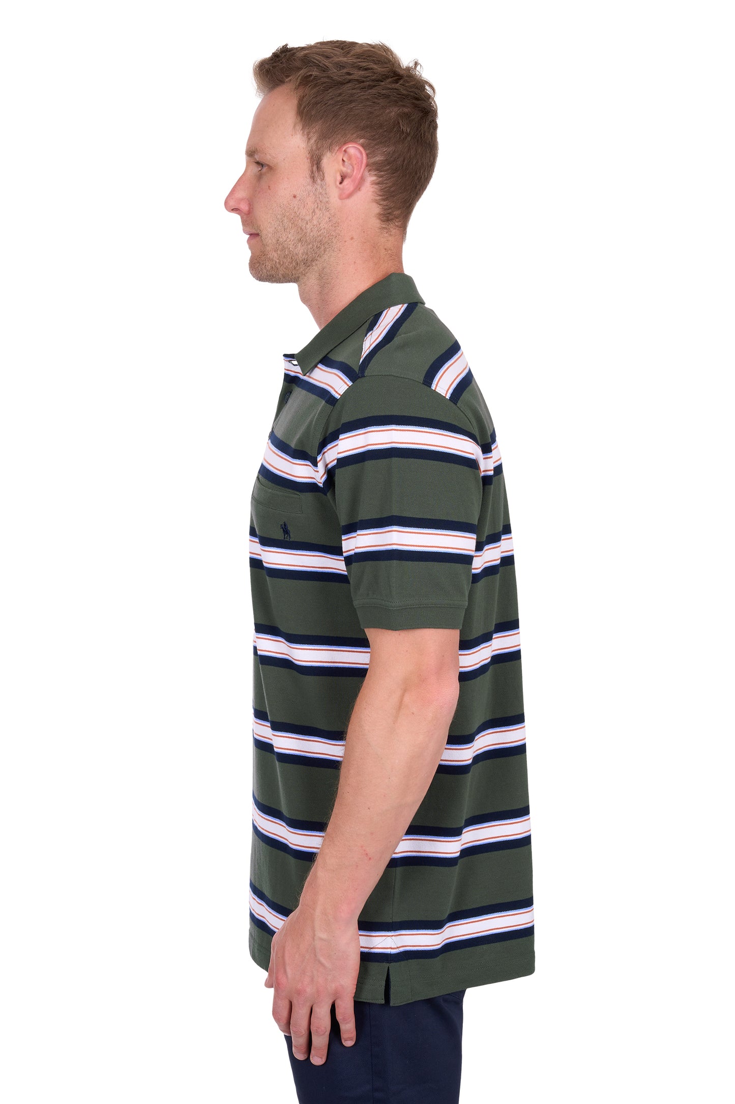 Thomas Cook Men's Chad 1Pkt Ss Polo - Navy/Green