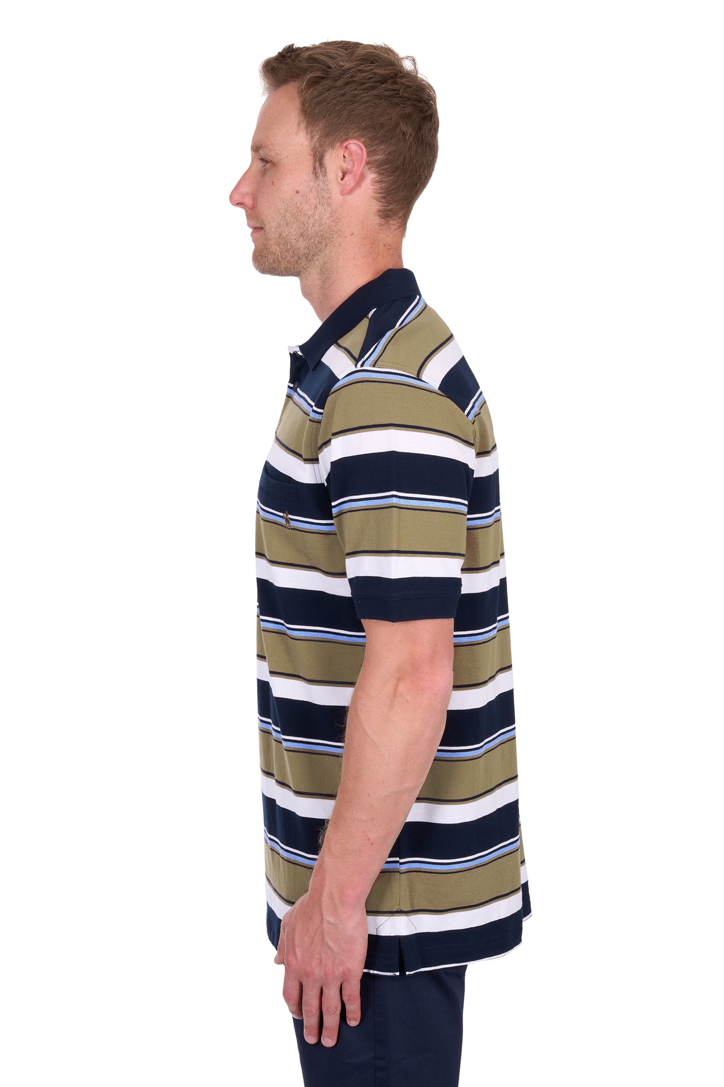 Thomas Cook Men's Tim 1Pkt Ss Polo - Navy/Tan