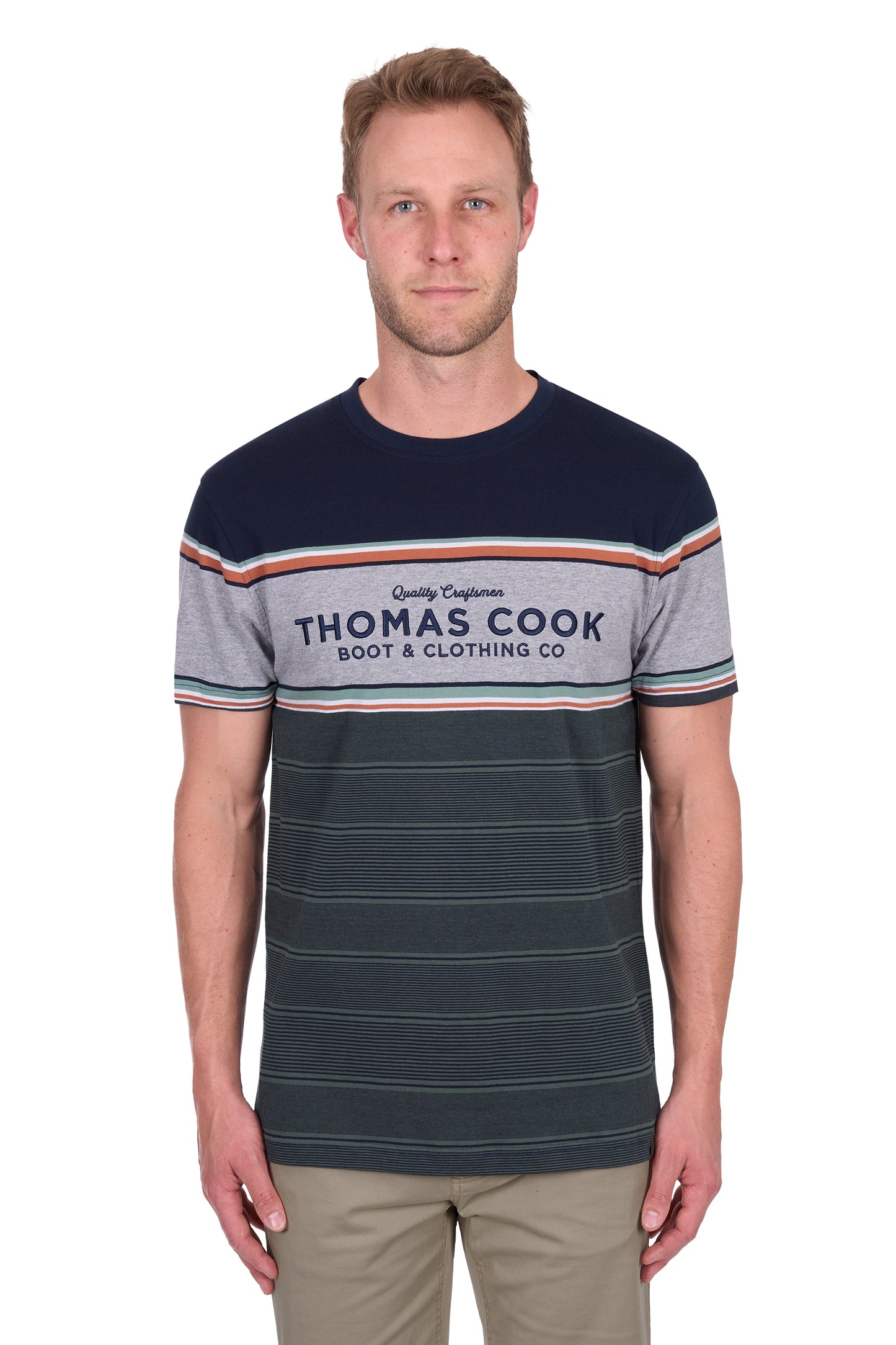 Thomas Cook Men's Dion Ss Tee - Navy/Green